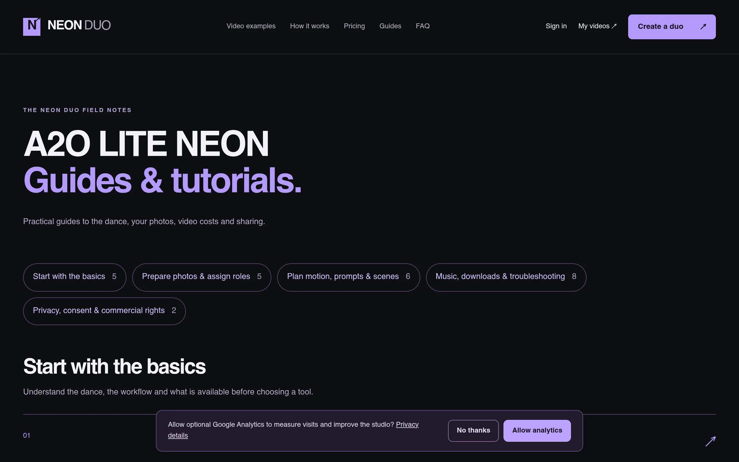 NEON DUO 双人舞蹈视频指南