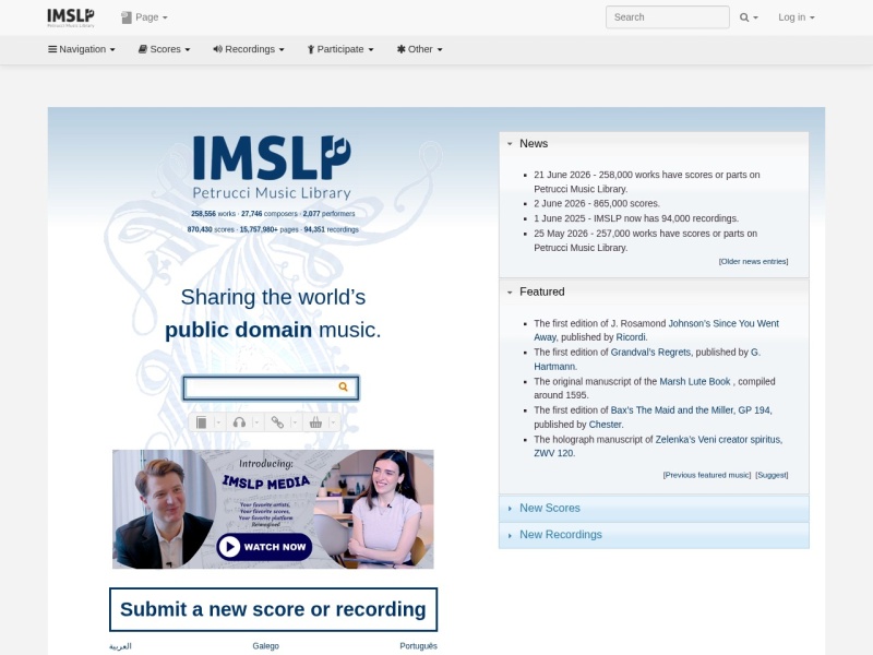 IMSLP: Free Sheet Music PDF Download