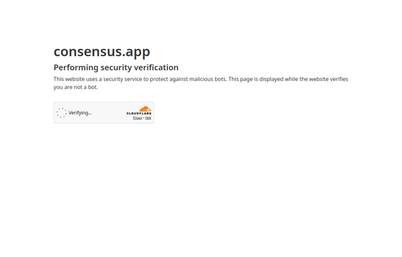 Consensus: AI Search Engine for Research