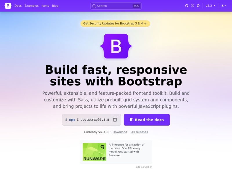 Bootstrap 路 The most popular HTML, CSS, and JS library in the world.