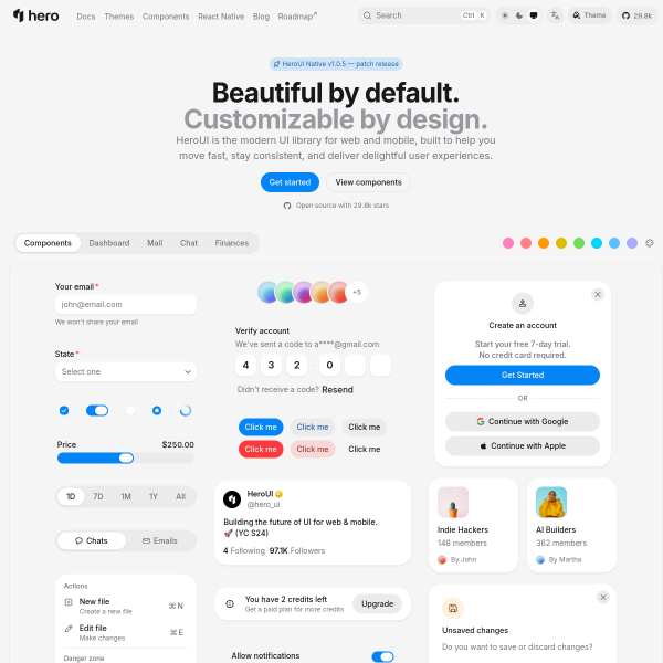 NextUI - Beautiful, fast and modern React UI Library
